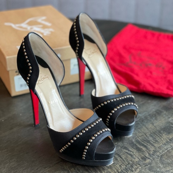 Christian Louboutin Shoes - Christian Louboutin Henry 140 Studded Platform Black